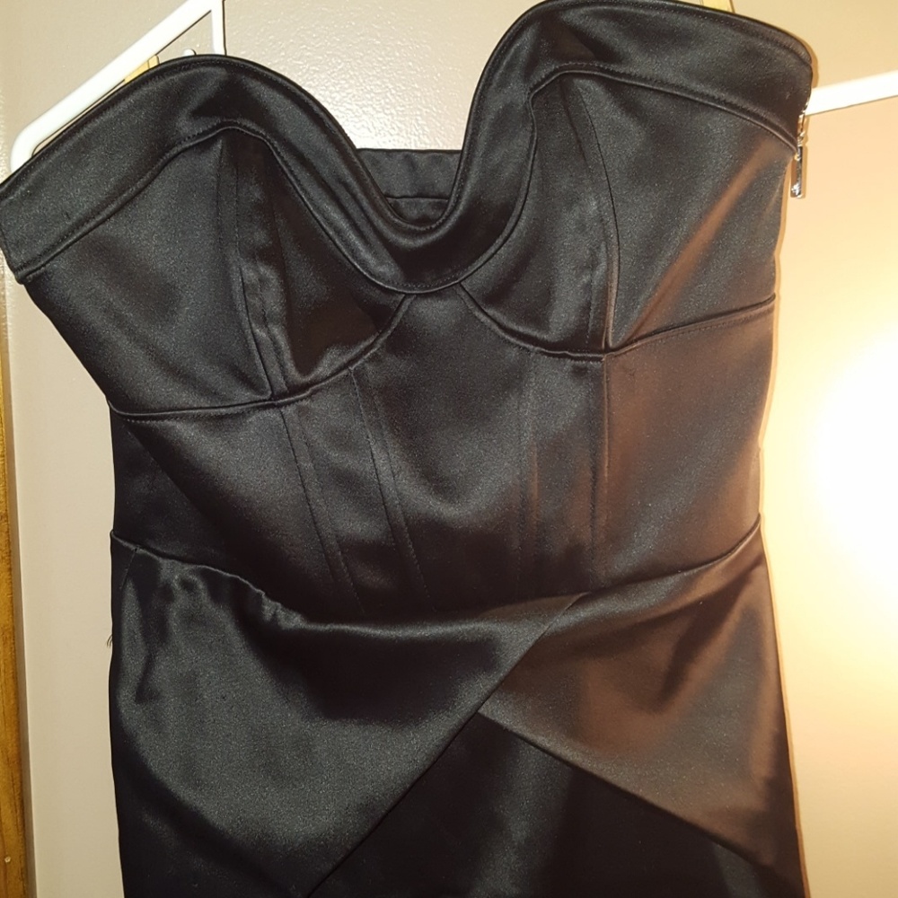 Bebe open back sweetheart strapless mini dress XS - Picture 2 of 7